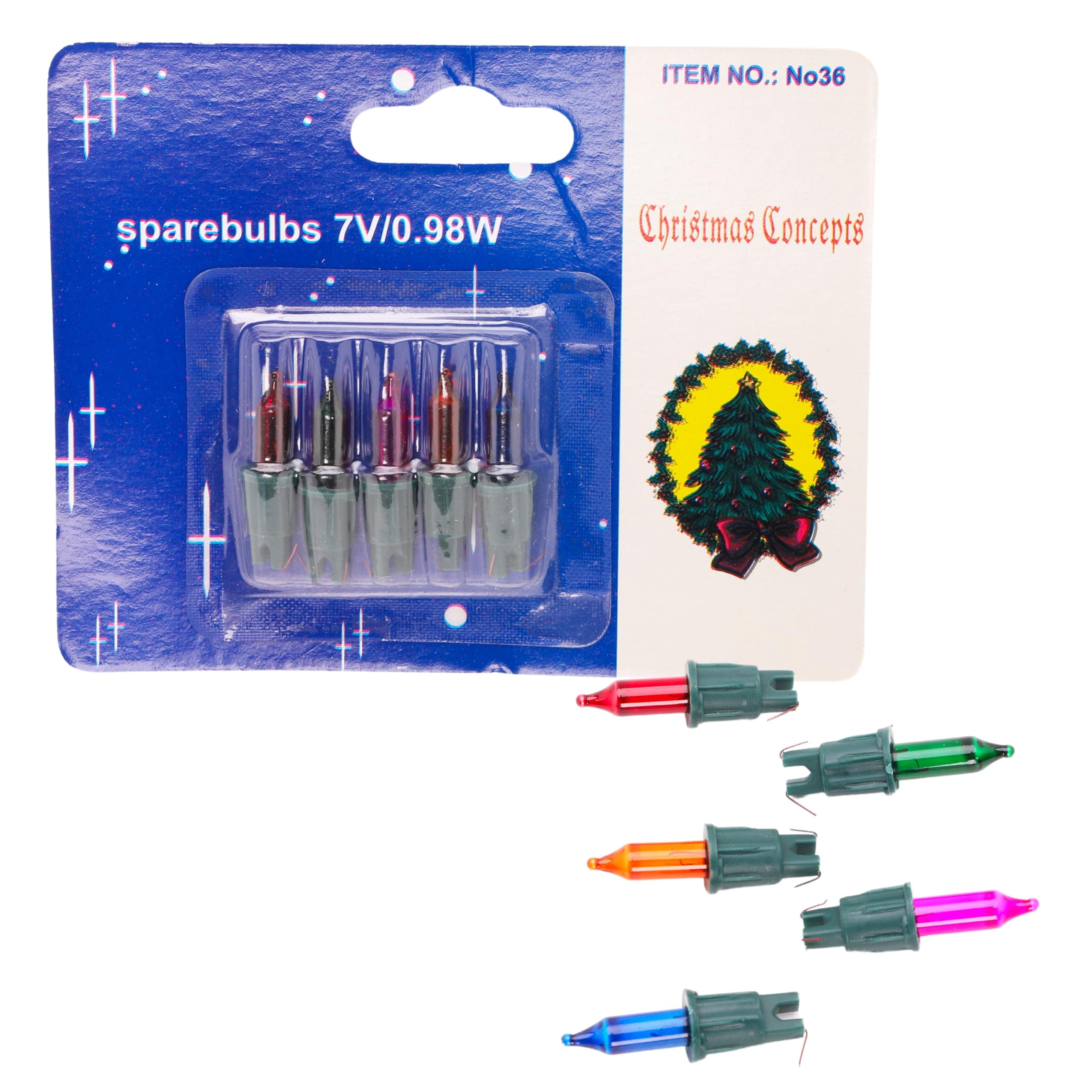 4 Multi Push in Spare Bulbs 7v 0.98w 0.14a