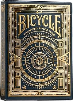 Bicycle Cypher Premium Black Playing Cards, Gold Foil, Encrypted Messages in ...