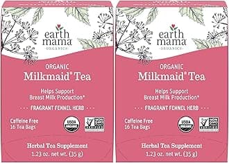 Organic Milkmaid Tea Bags for Breastfeeding Mothers, 16-Count, 2-Pack