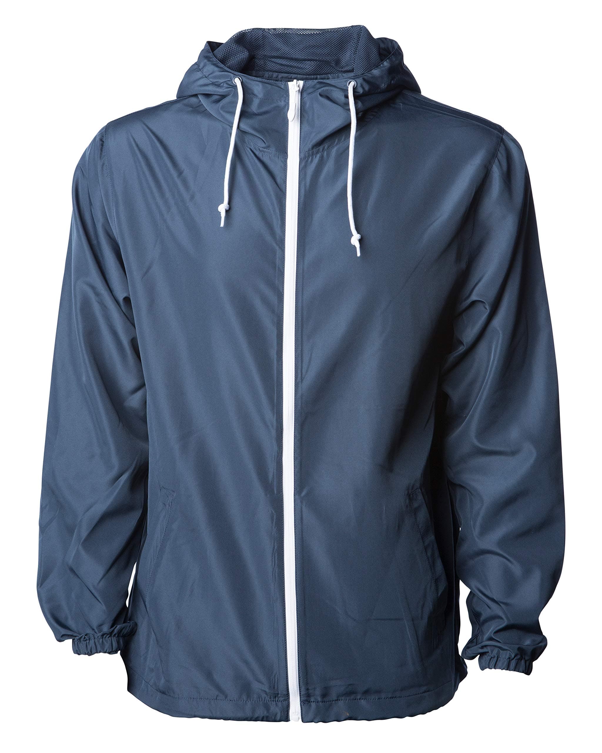 Global Blank Men's Windbreaker Jacket Lightweight Water-Resistant Windbreakers for Men