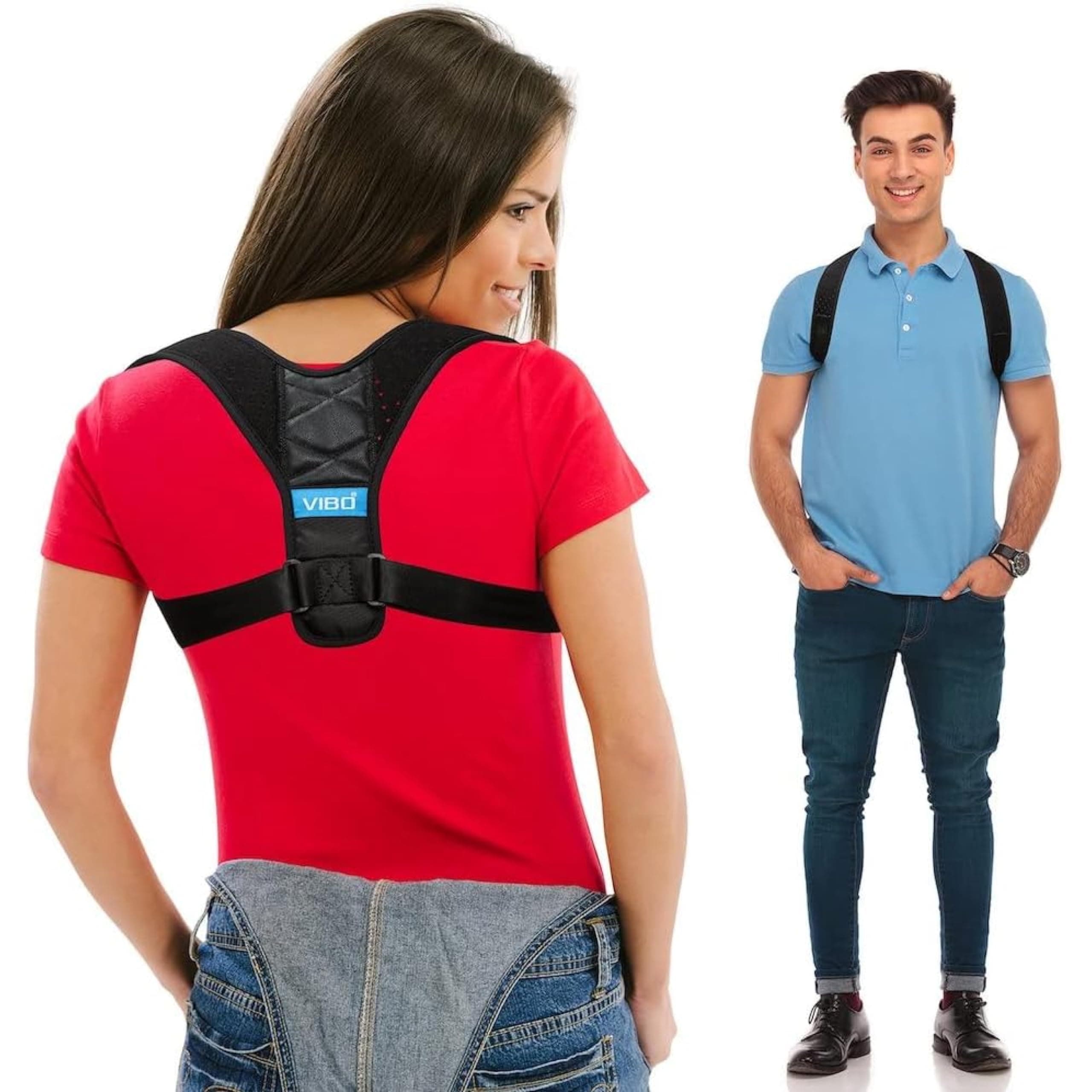 Posture Corrector for Men and Women - Comfortable Upper Back Brace Clavicle Support Device for Thoracic Kyphosis and Shoulder - Neck Pain Relief - FDA Approved -
