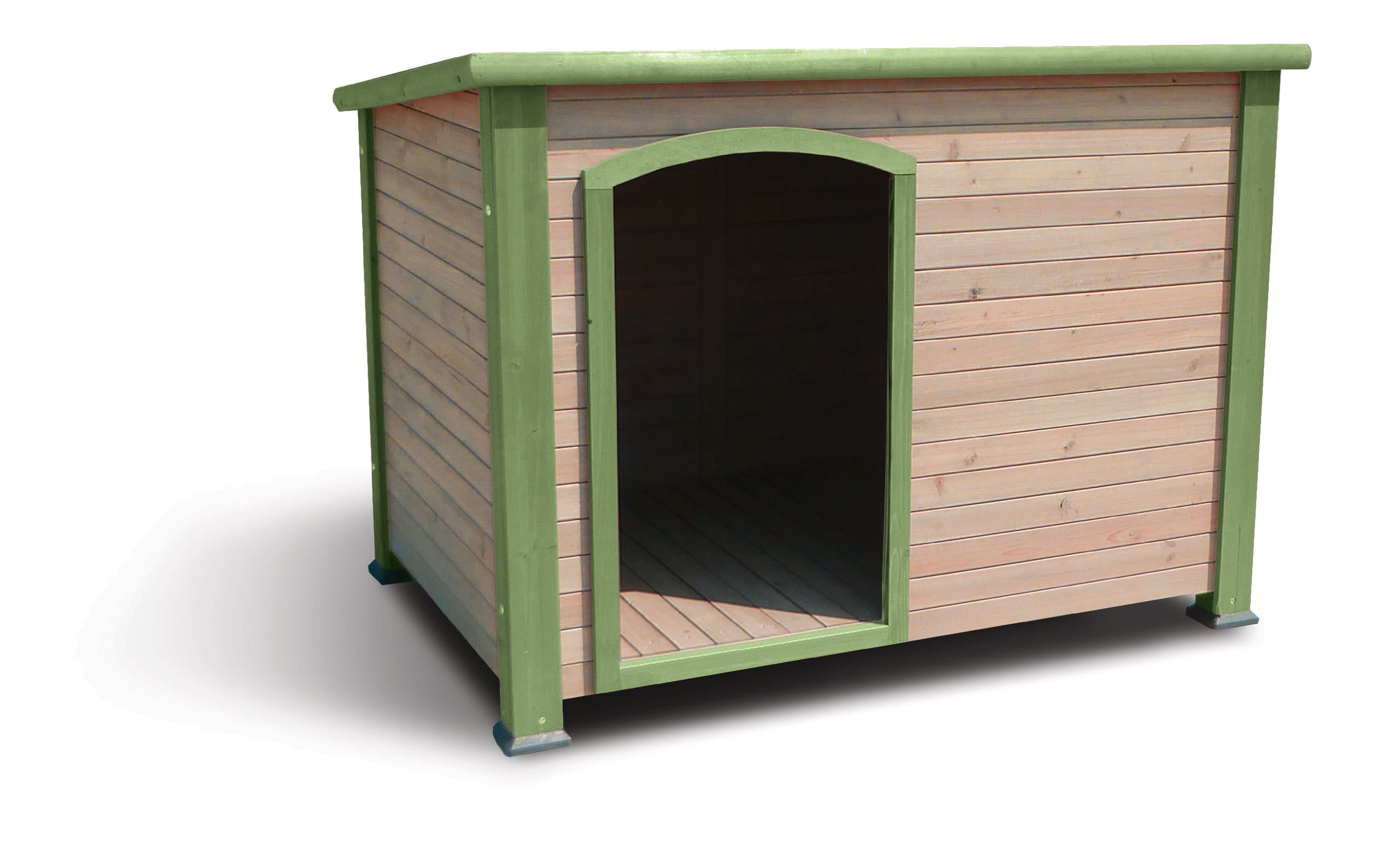 Precision Pet Extreme Log Cabin Medium 44.5 in. x 26.4 in. x 29.5 in. Green