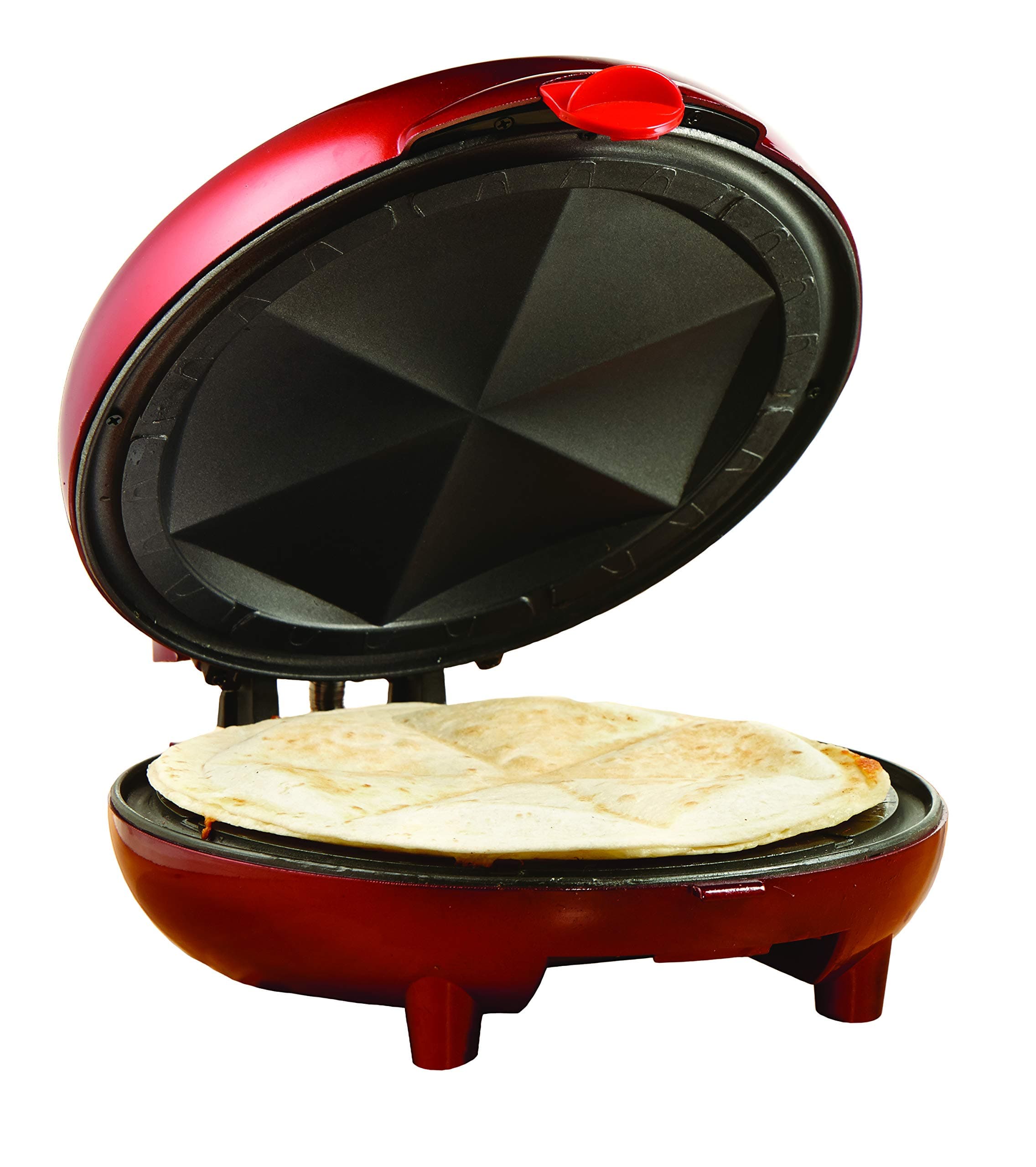 Quesadilla Maker, 8-Inch, Red, 900 Watts