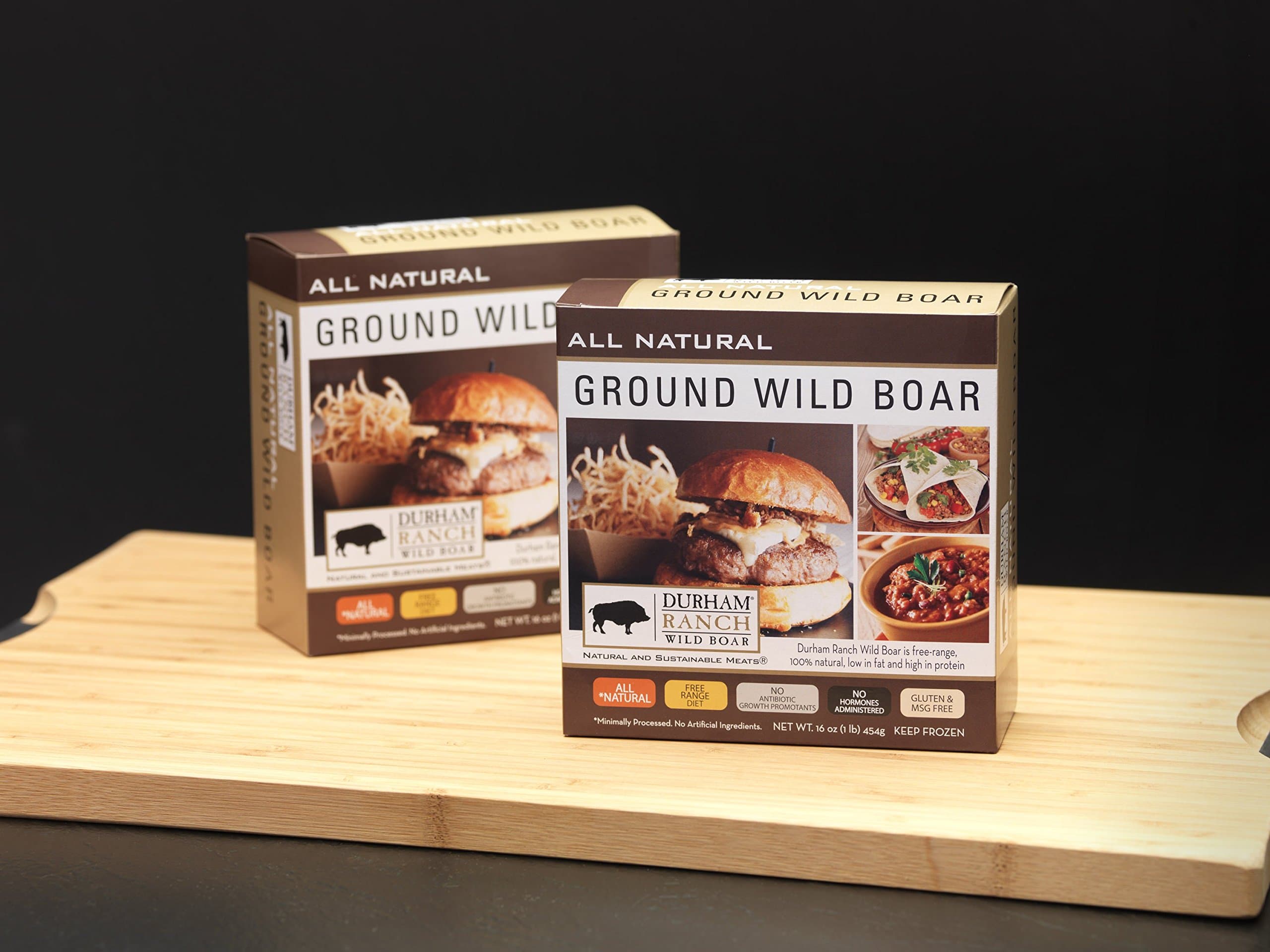 Durham Ranch Ground Wild Boar - three 16 oz packs