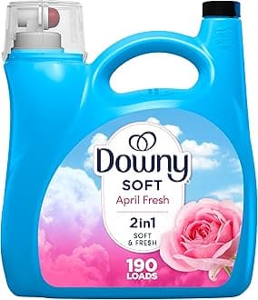 Downy Liquid Fabric Softener, April Fresh 2-in-1 Fresh & Soft, 140 Fl Oz, 190 Loads, Fabric Conditioner For Freshness And Softness