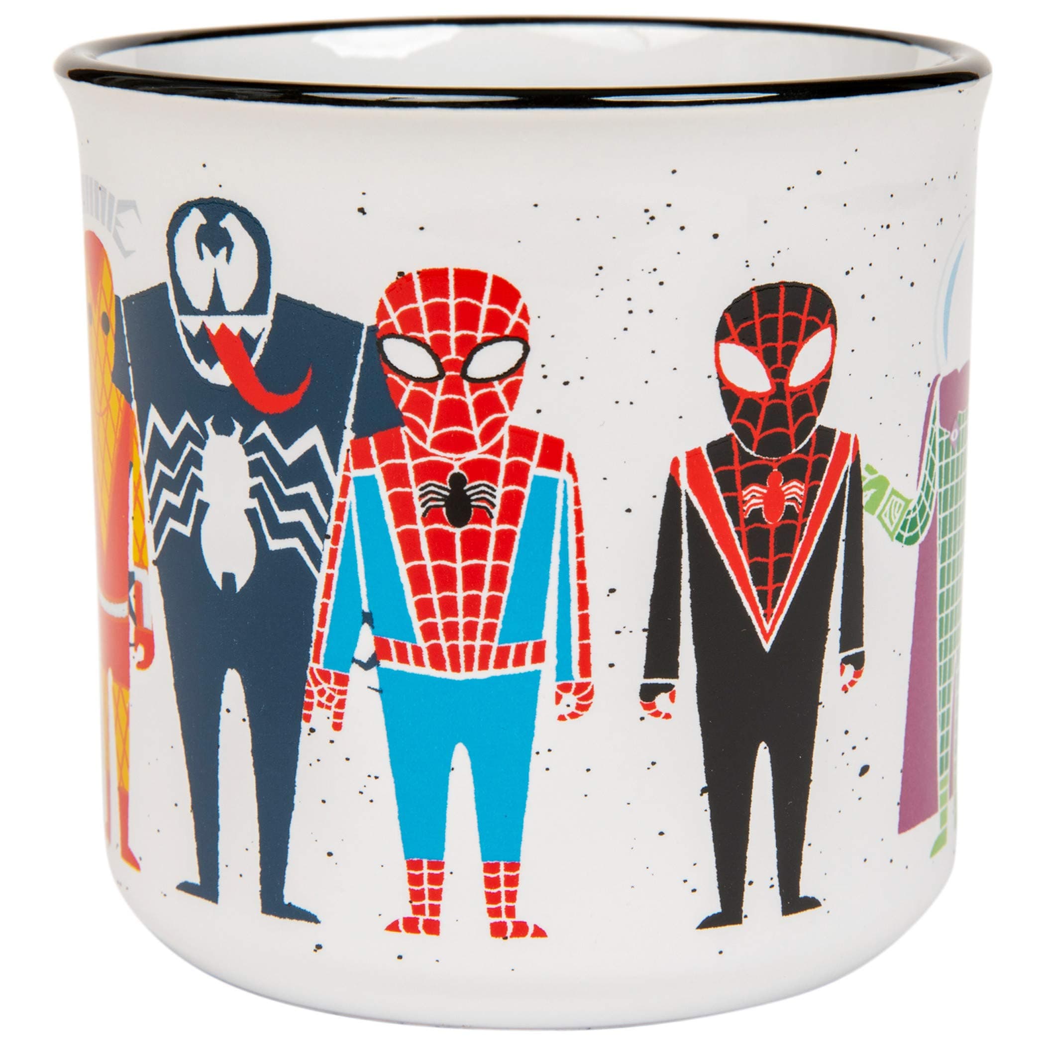 Silver Buffalo Marvel Comics Spider-Man and Villains Ceramic Camper-Style Coffee Mug, 20 Ounces