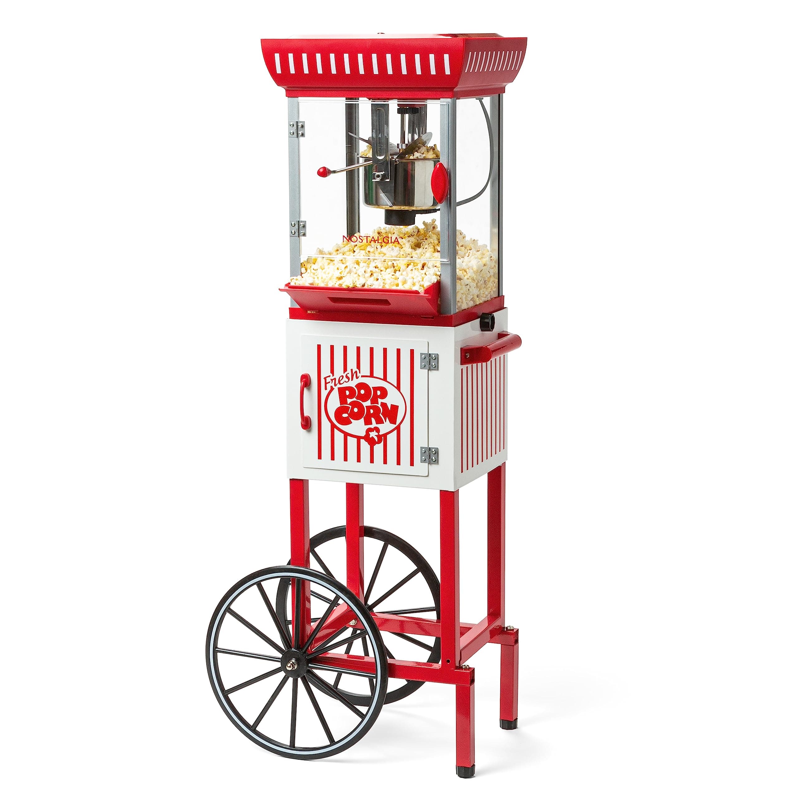 Nostalgia Popcorn Maker Cart, 2.5 Oz Kettle