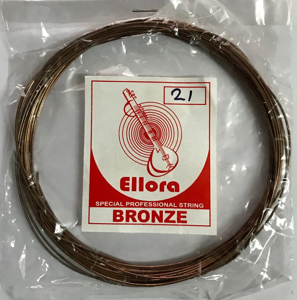 Strings coil, gauge 21, bronze, MANDRA SA string of sitar and other instruments
