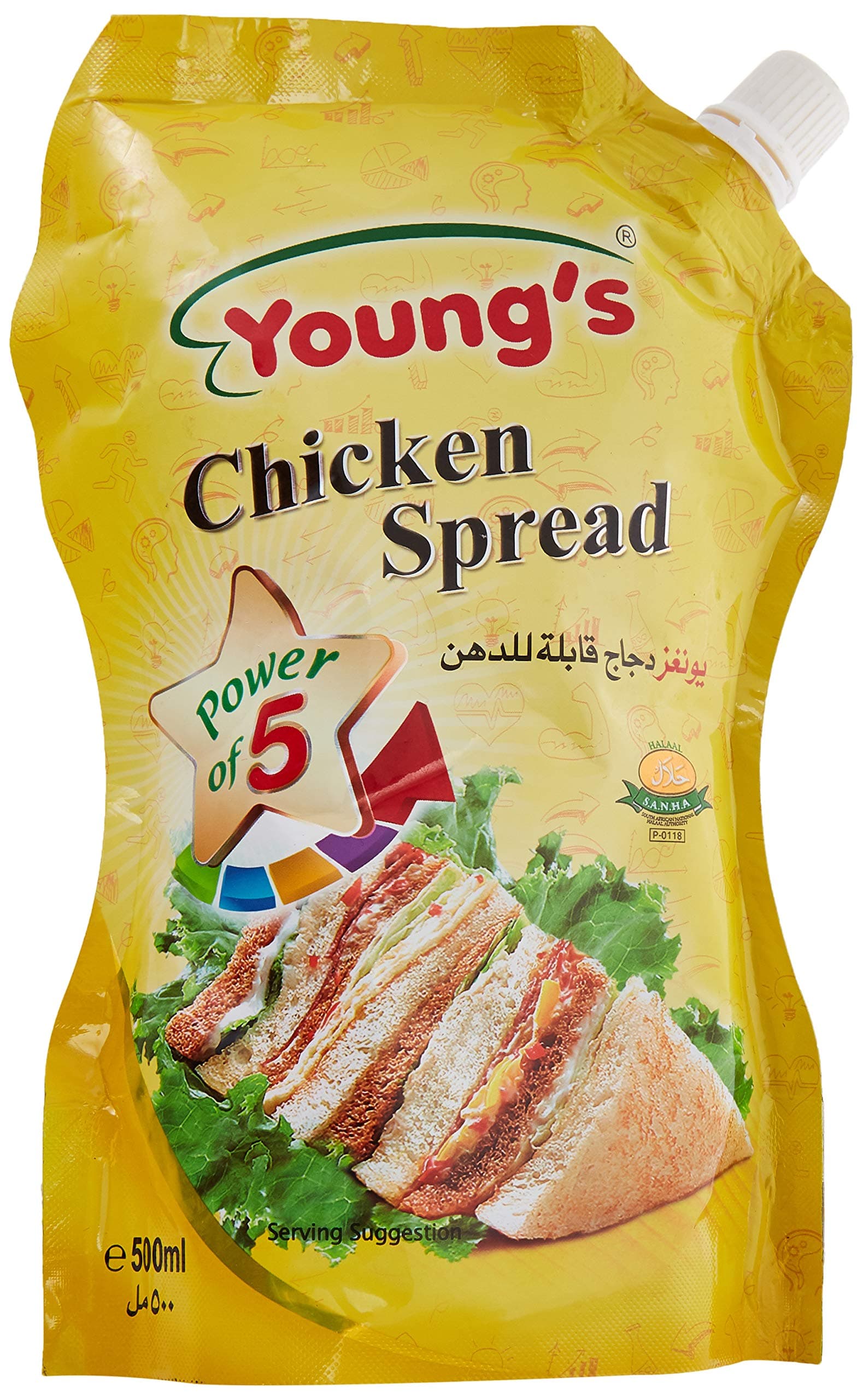 Young'S Chicken Spread Pouch, 500 Ml