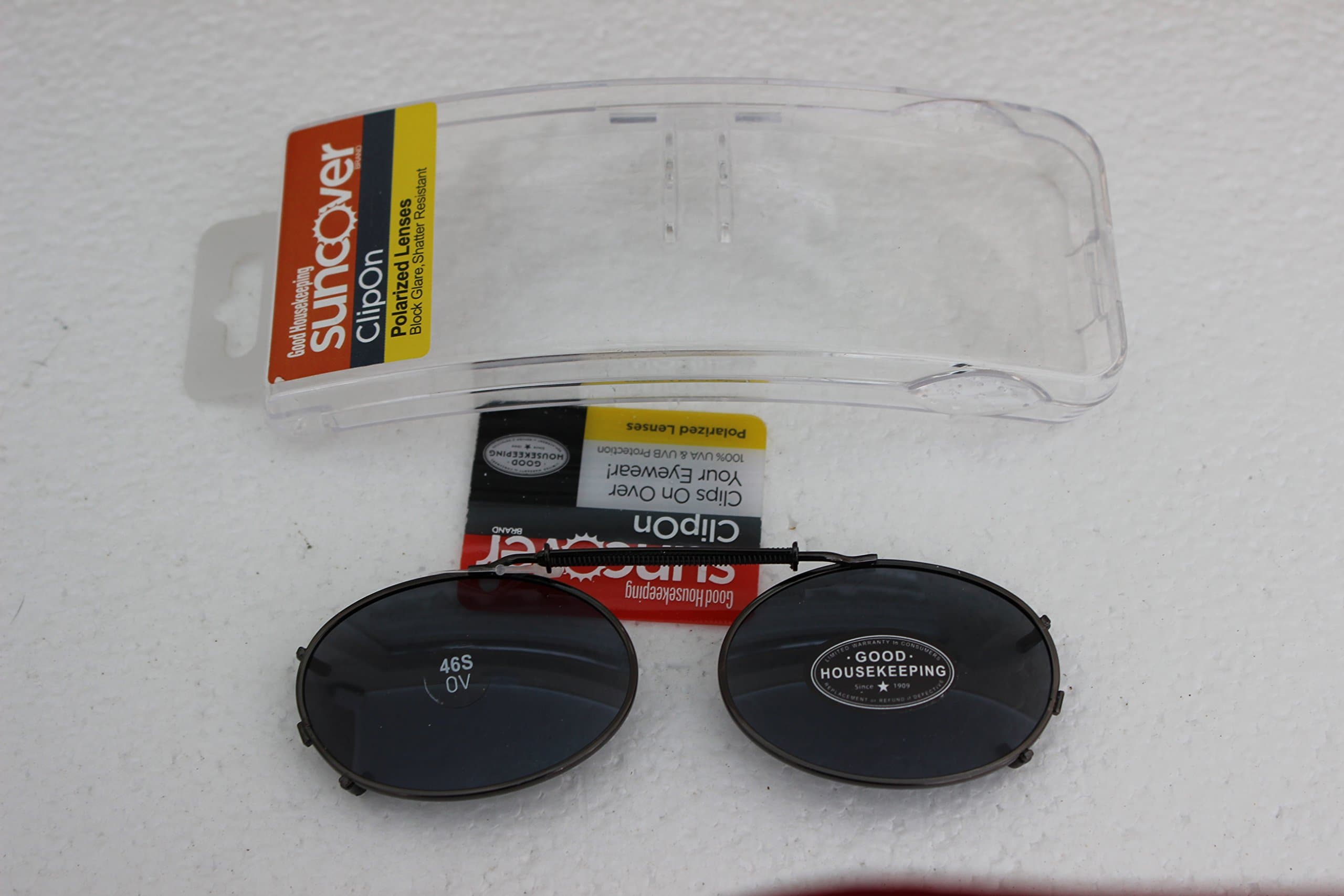 SUNCOVER Dark Frame Clip-on Sunglasses