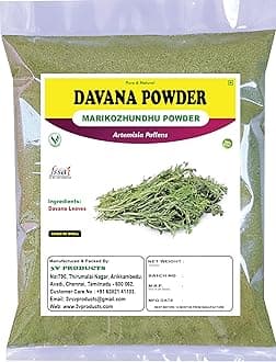 3V PRODUCTS Davana Powder 200g | Marikozhundhu | Davanam | Artemisia Pallens (Pack of 2x100g)