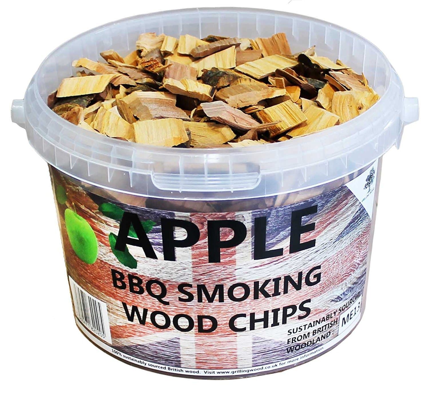 3 Litre BBQ Smoking British Wood Chips (Apple)