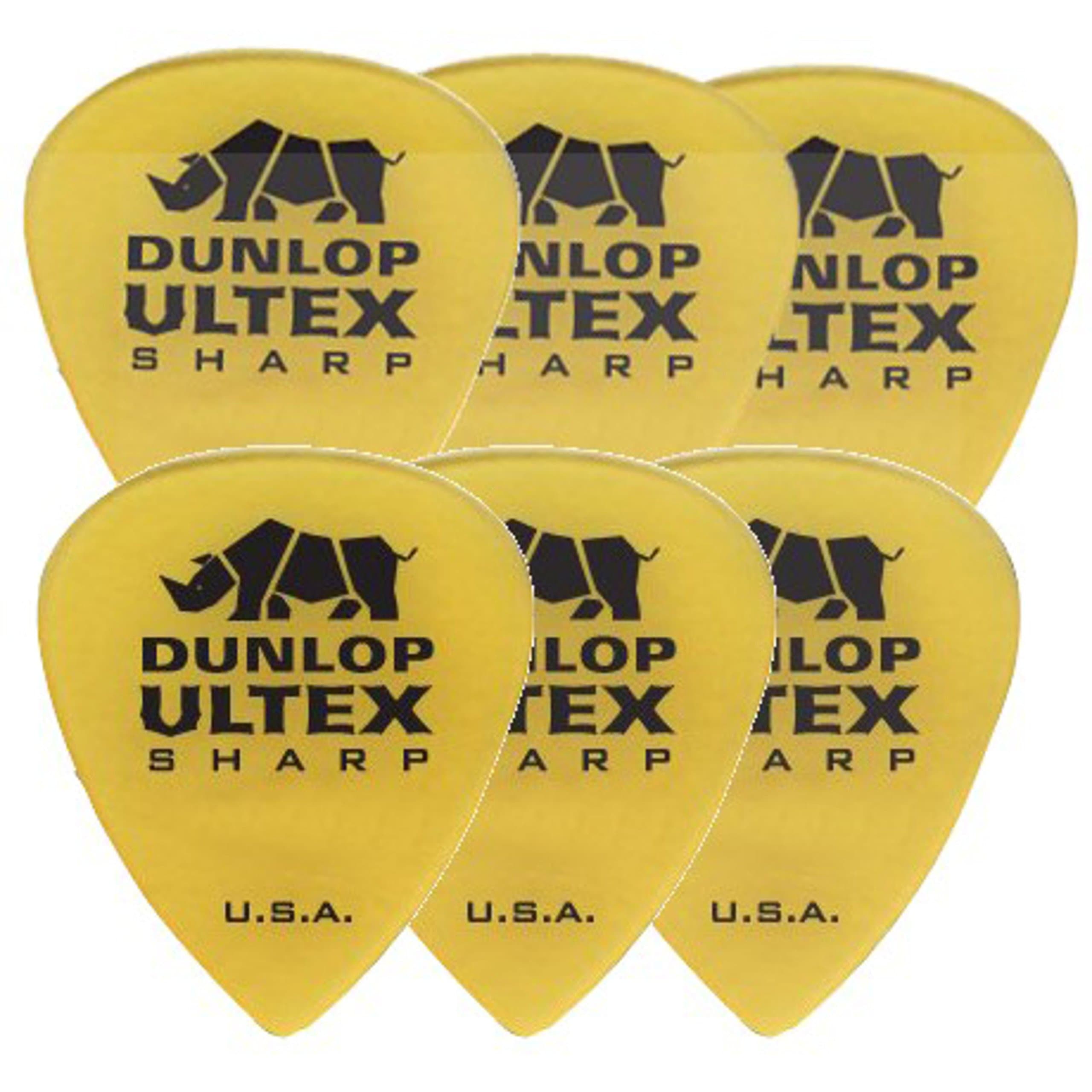 Jim Dunlop 433P2.00 Ultex Sharp Player Pack (Pack of 6)
