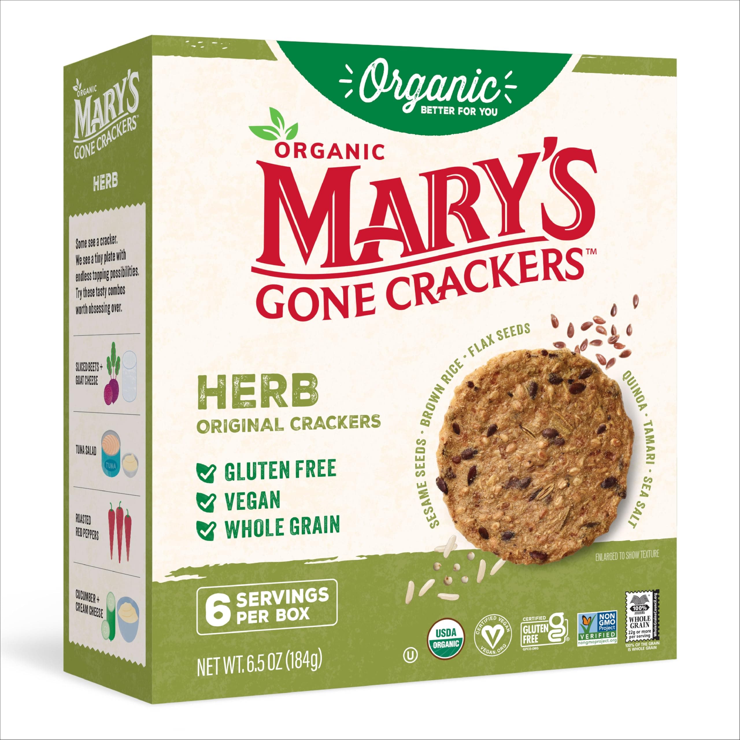 Mary's Gone Crackers Herb (6.5oz / 184g)