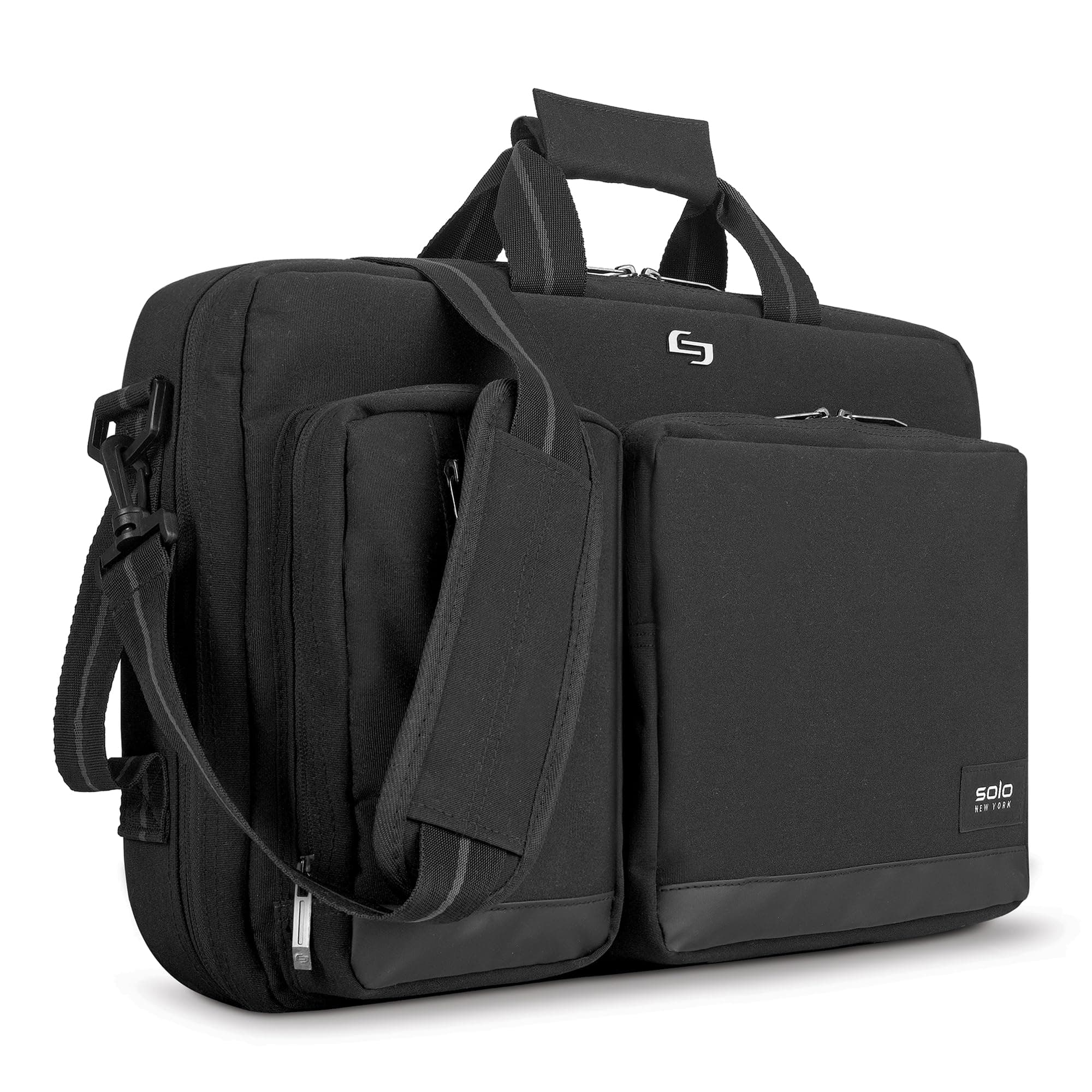 Duane Hybrid Laptop Briefcase, Black