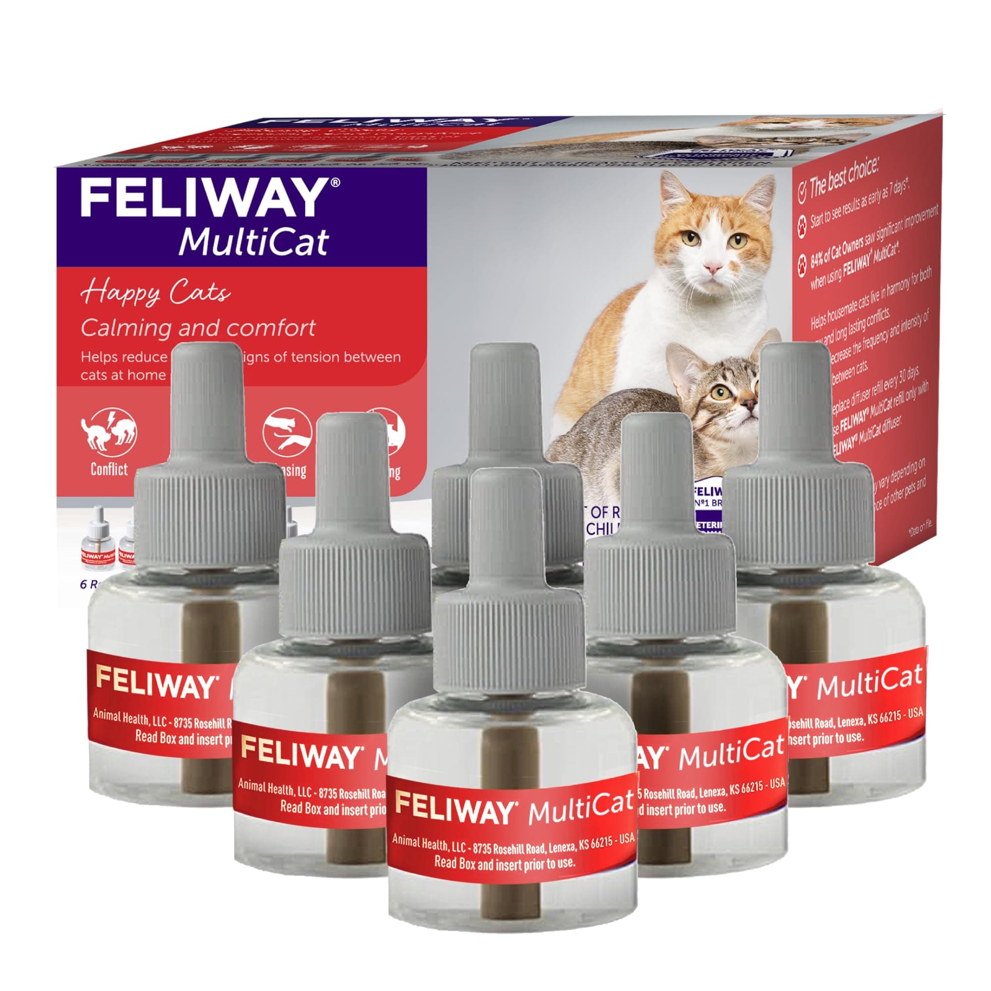 MultiCat Calming Pheromone, 30 Day Refill - 6 Pack