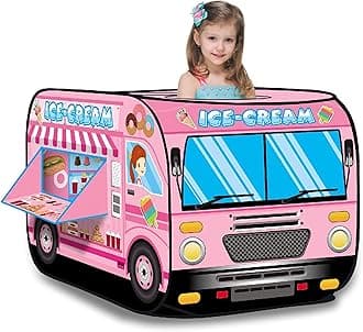 Popsugar Candy Car Camp N Play Tent for kids | Indoor or Outdoor,theme Foldable Tent, Portable, Multiclolor