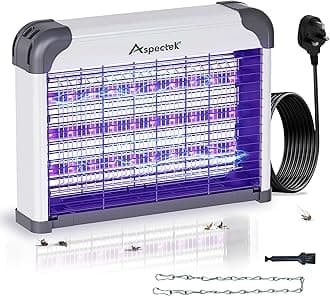 Aspectek LED Bug Zapper Indoor – High-Voltage Mosquito and Fly Trap, Energy-Efficient Insect Killer with 3 Long-Life LED Lamps, Safe & Durable Bug Light Trap for Home