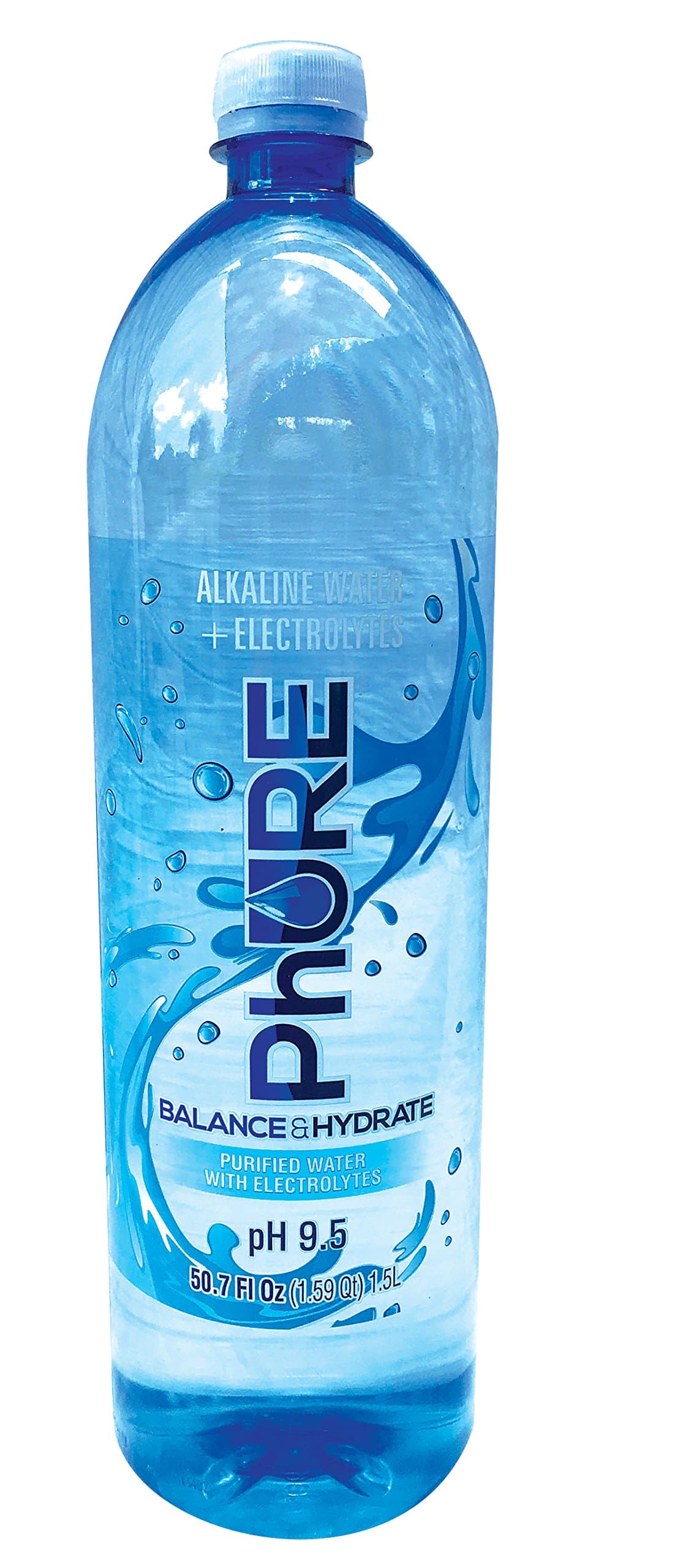 PhURE Alkaline Water, 50.70 Ounce, 12 Count