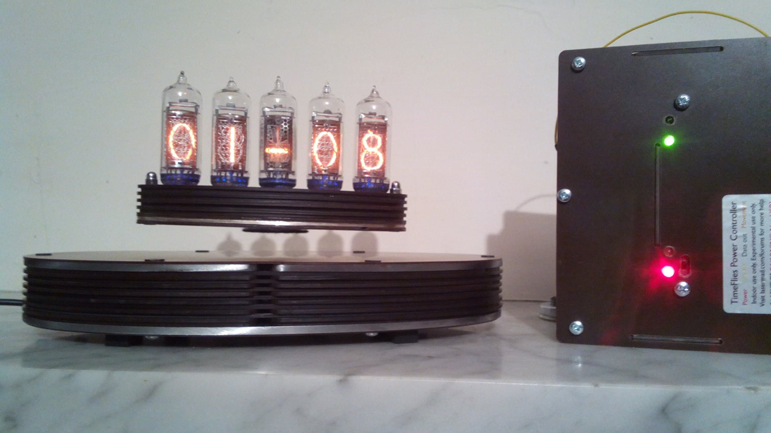 Lasermad 5-tube Levitating Nixie Clock (DIY kit, requires complete assembly, SMD soldering)