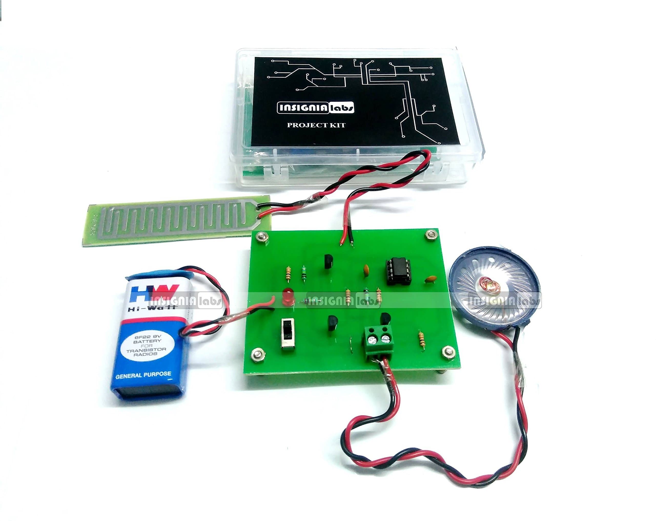 Electronic Rain Sensor Detector & Alarm Kit Project - Diy School College Project,For 12 Months And Up,Color Green, For Kids