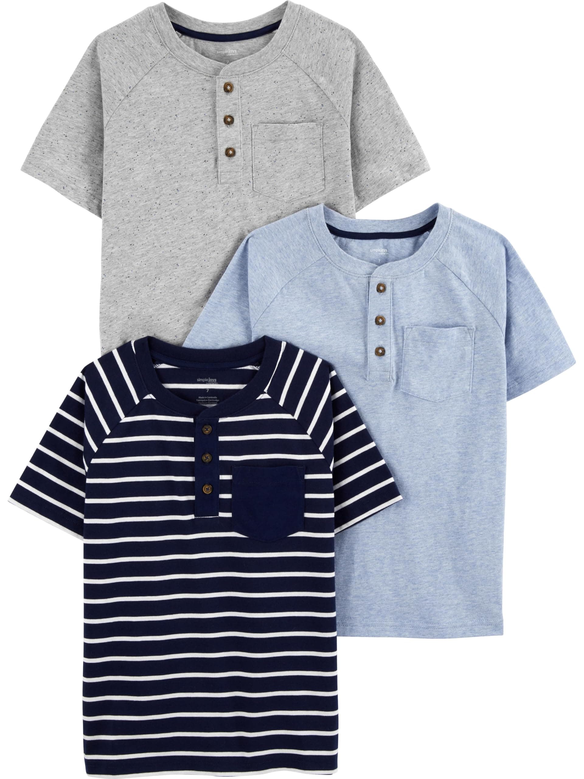 Baby Boys' 3-Pack Short-Sleeve Tee Shirts