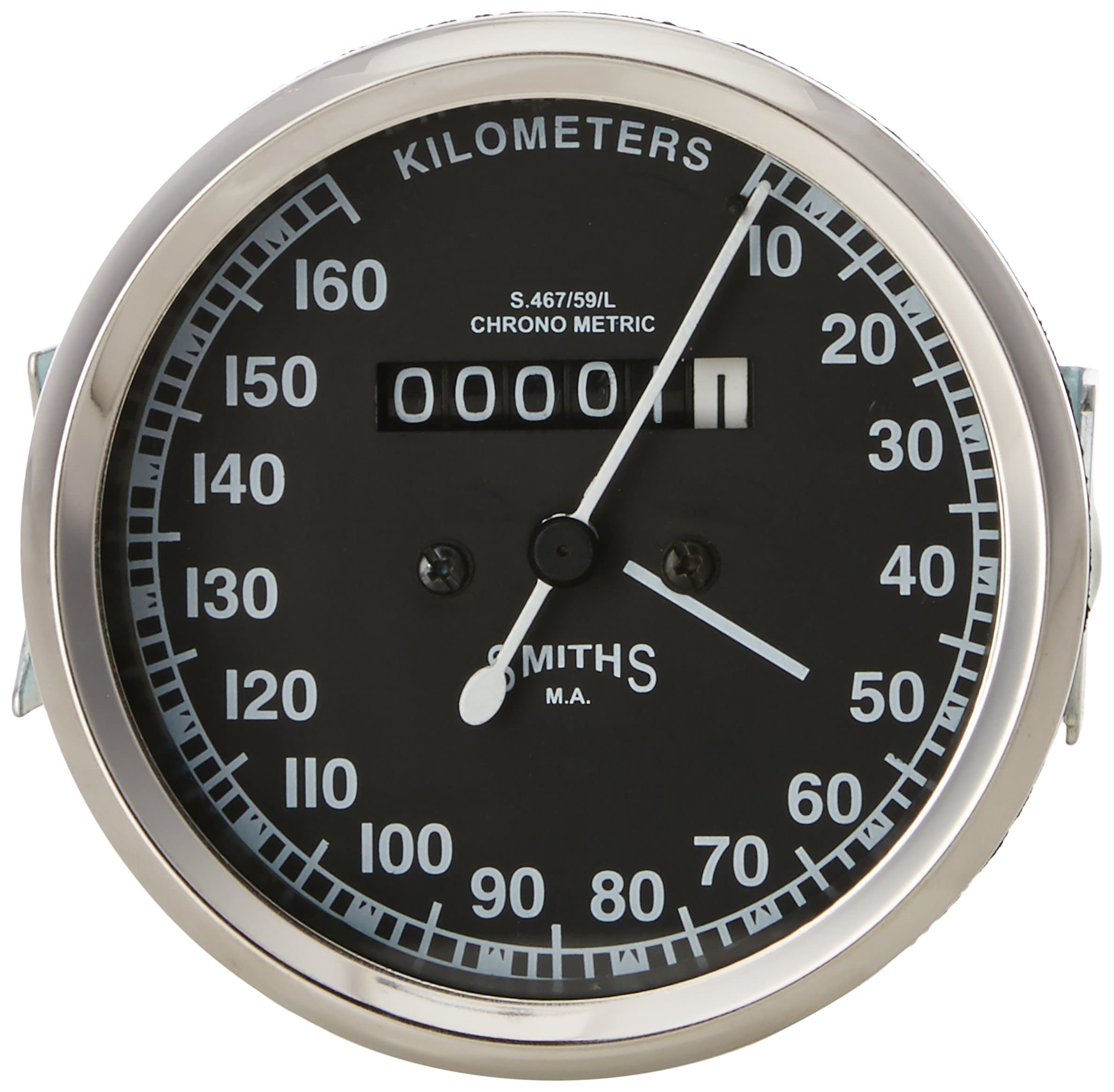 Smith Speedometer Dial for Royal Enfield (Black) (A-203)