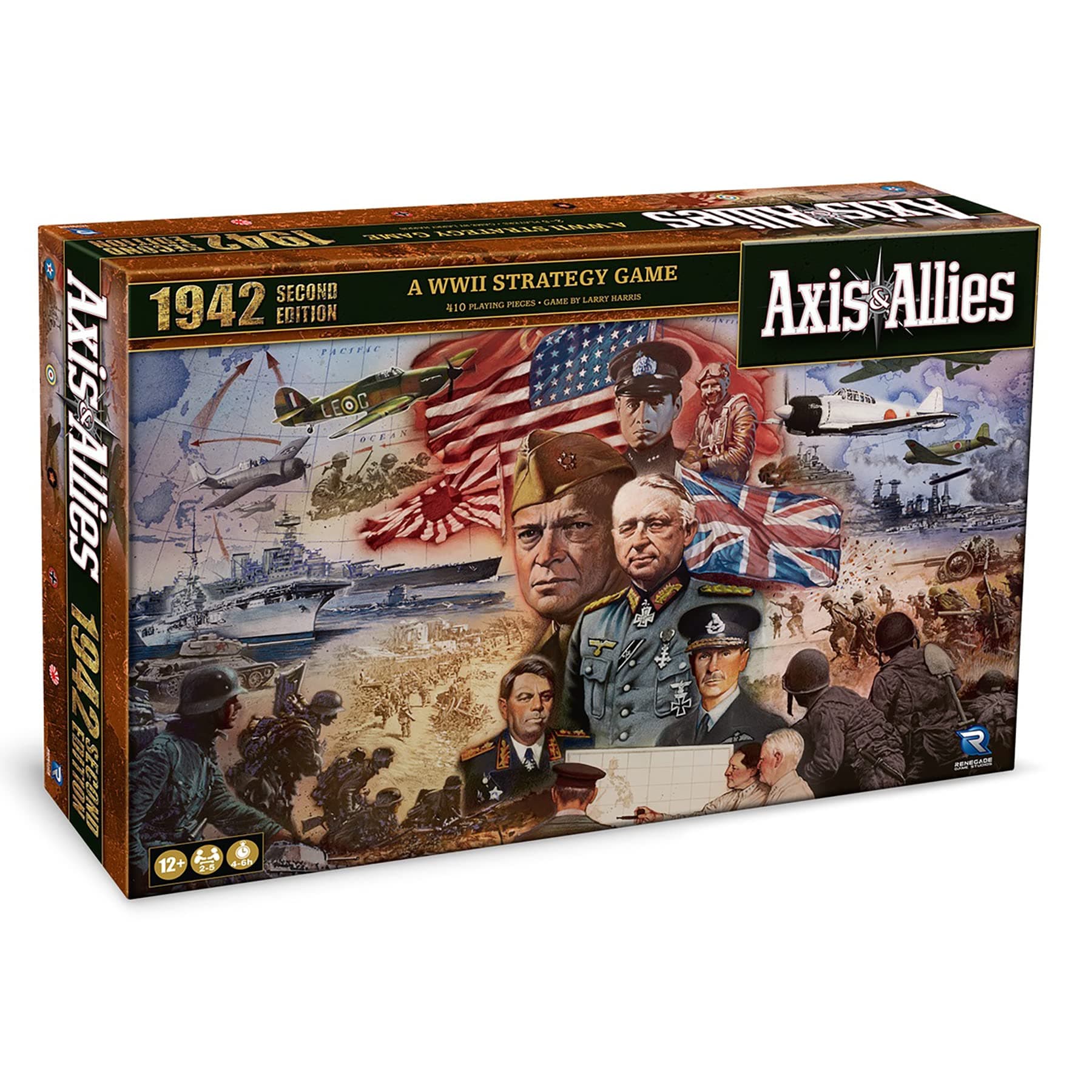 Renegade Game Studios Axis & Allies 1942 Second Edition WWII Strategy Board Game, 2-5 Players, Ages 12+