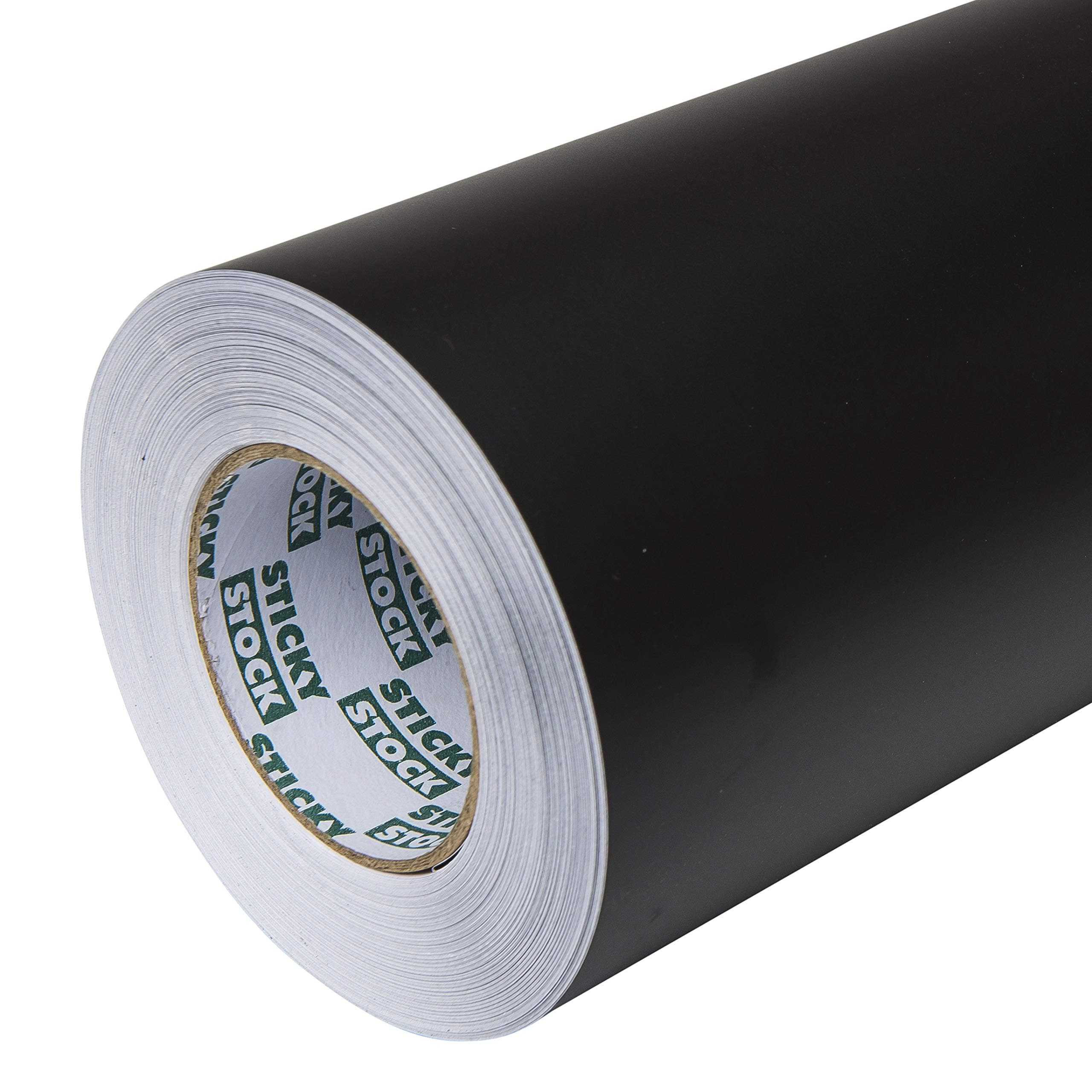 GREENSTAR GRAPHICS GLOSSY STICKY BACK PLASTIC SELF ADHESIVE SIGN MAKING VINYL For Arts & Crafts,Stickers & Decals, Home Decor & DIY, Kitchen Cupboards & Furniture (610mm 24” BLACK MATT 5m)