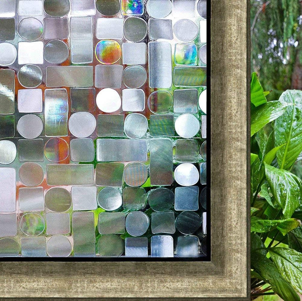 Window Film 3D Static Decoration Self Adhesive For UV Blocking Heat Privacy Glass Stickers,17.7x78.7 Inches