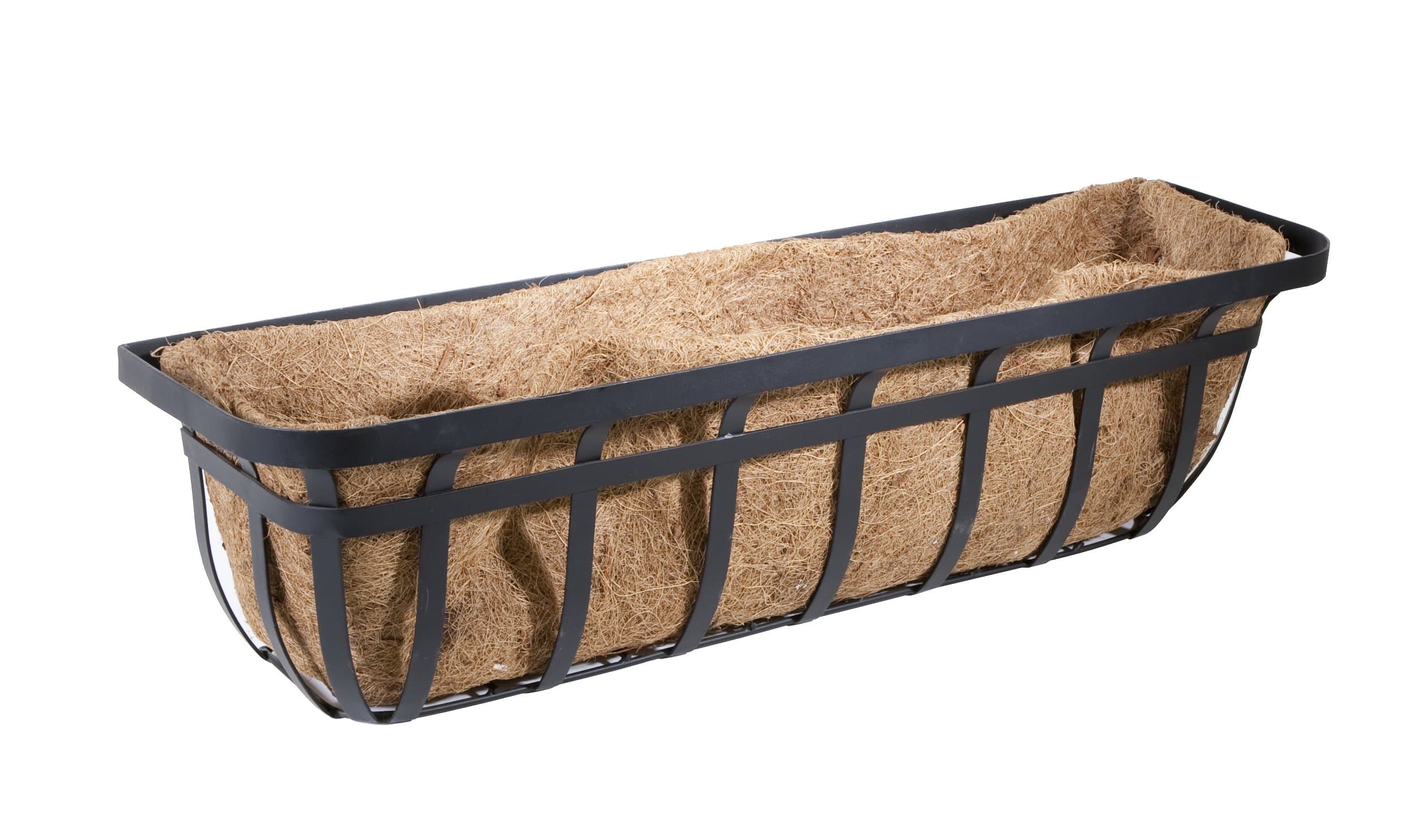 Products Flat Iron Series 30-inch (30") Window/Deck Planter, Black