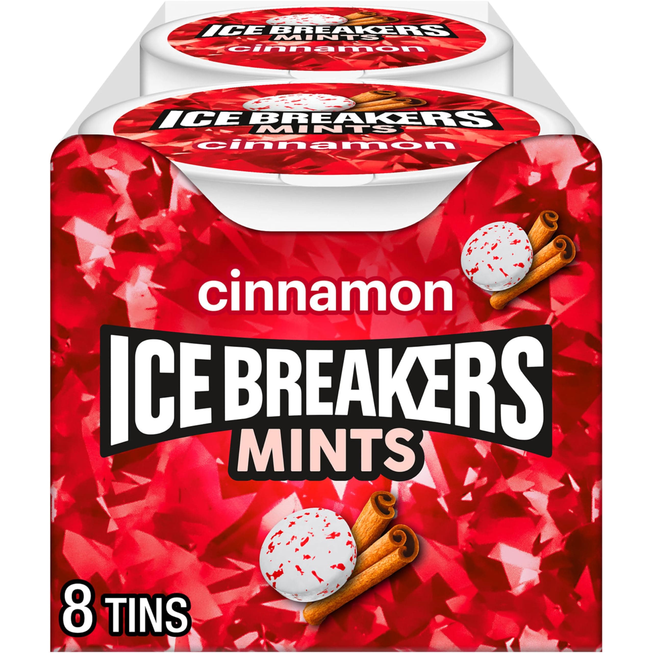 ICE BREAKERS Mints (Cinnamon, Sugar Free, 1.5-Ounce Containers, Pack of 8) by Ice Breakers