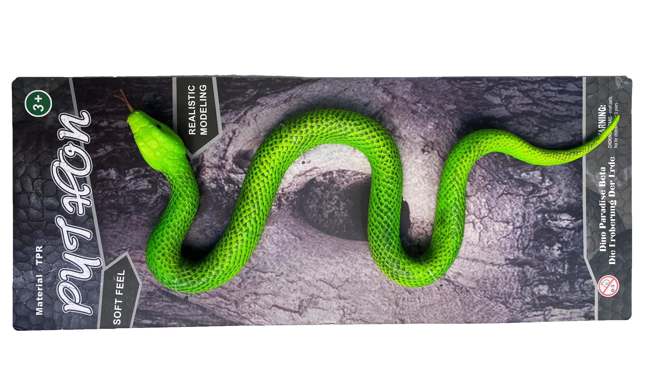 MACMERISE Galaxy Toys Green Tree Python (Morelia viridis) - Lifelike Vibrant Green Rainforest Snake Toy