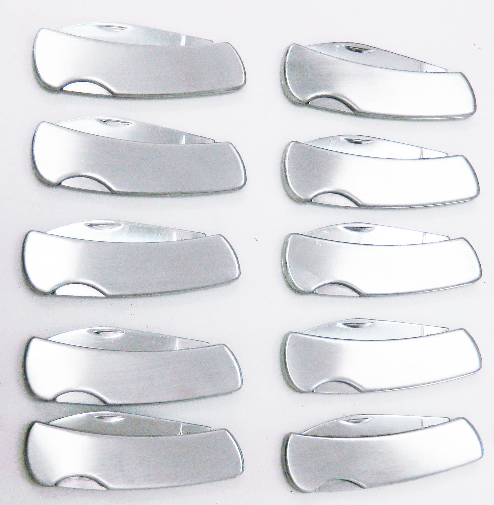 Zaltana 10Pcs stainless Pocket knife combo (Floded size 3")