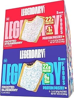 22 g Protein Pastry Bundle - Low Carb Meal Replacement Bar - Gluten Free Protien Snacks - Healthy Keto Snack Box - Low Sugar Energy Bars - Bariatric Diabetic Friendly 16 Pack