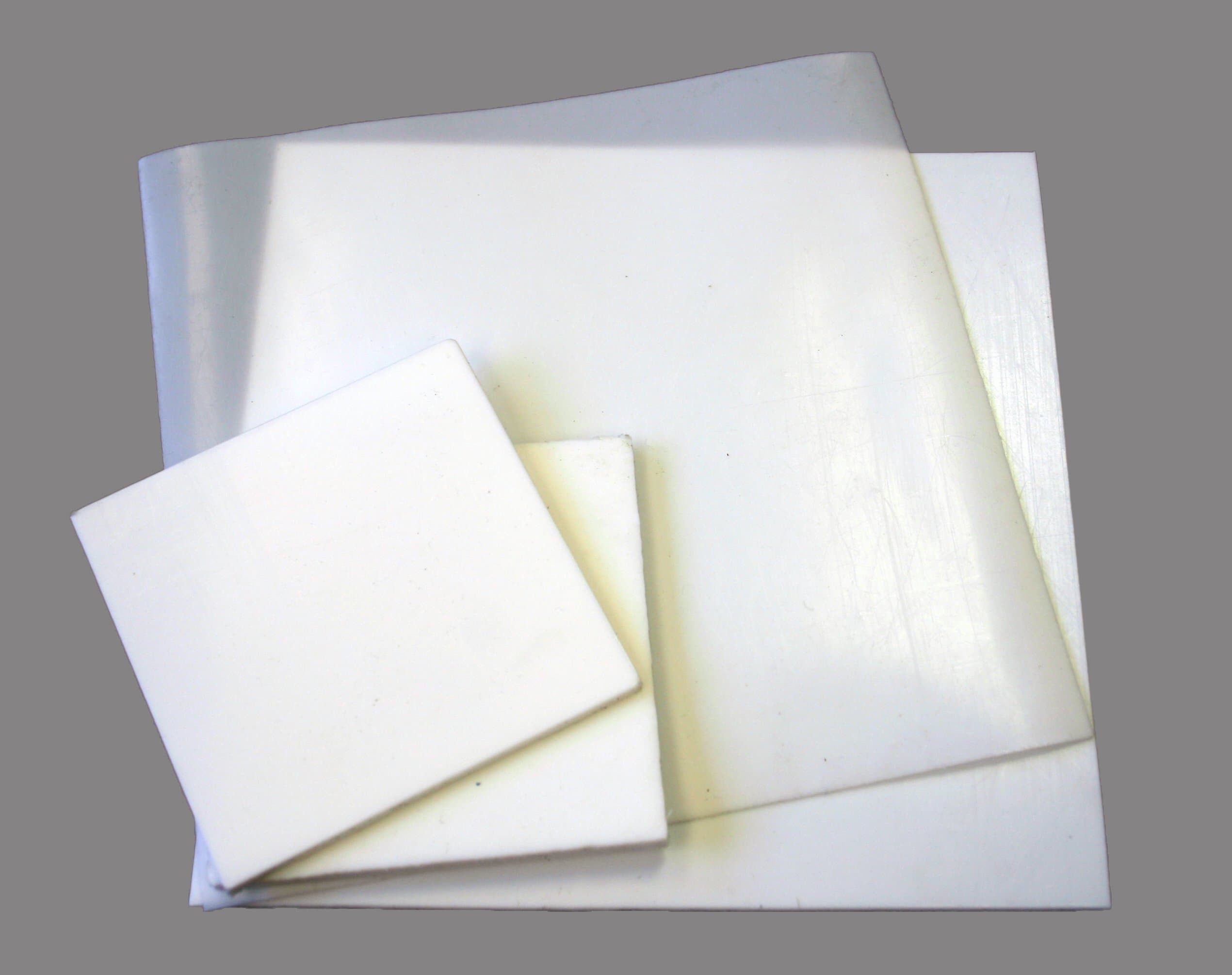 Teflon Sheet White Polytetrafluoroethylene Engineering Plastic - 1.5mm Thick (100mm x 100mm)