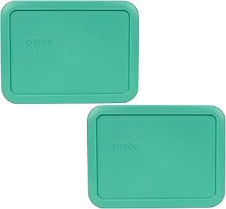 Pyrex 7210-PC Rectangle 3 Cup Storage Lid for Glass Dish (2, Light Green)