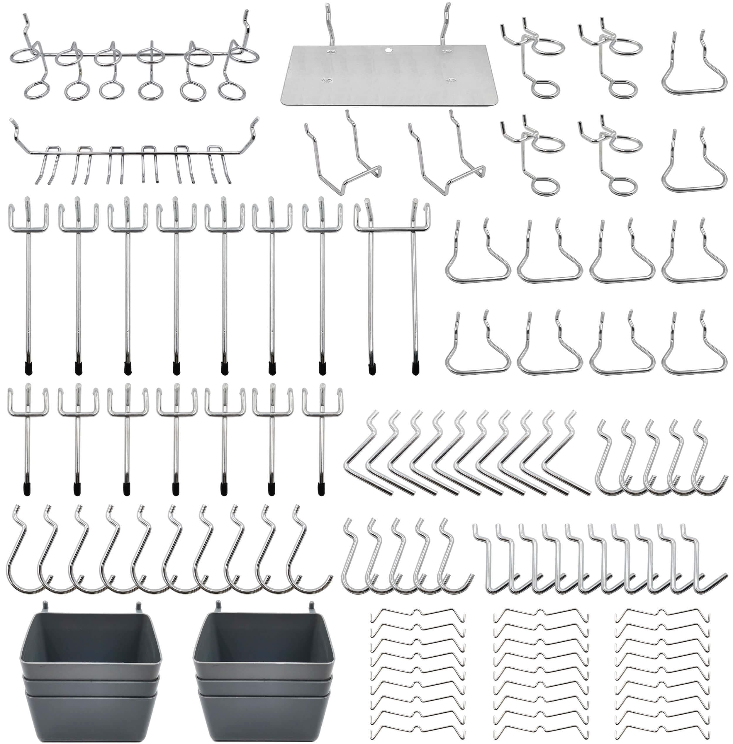 80PCS Pegboard Hooks Assortment Kit