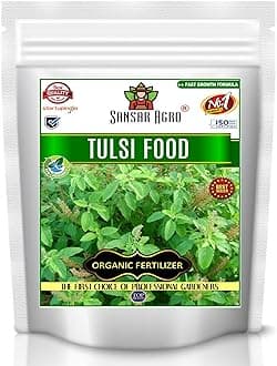 Sansar Agro® Tulsi Food, Essential Organic Fertilizer for Tulsi Plants, Double Filtered with All Required Nutrients and Active Micro-Organism for heavy flowering (1800 gm)