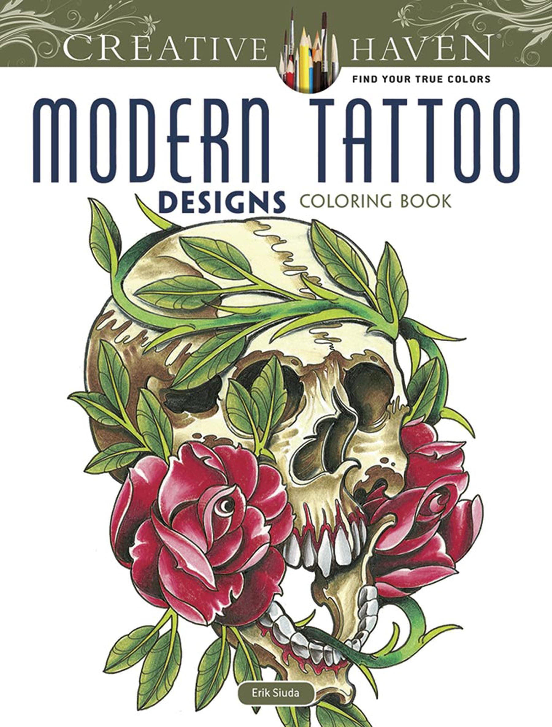 Creative Haven Modern Tattoo Designs Coloring Book (Creative Haven Coloring Books)