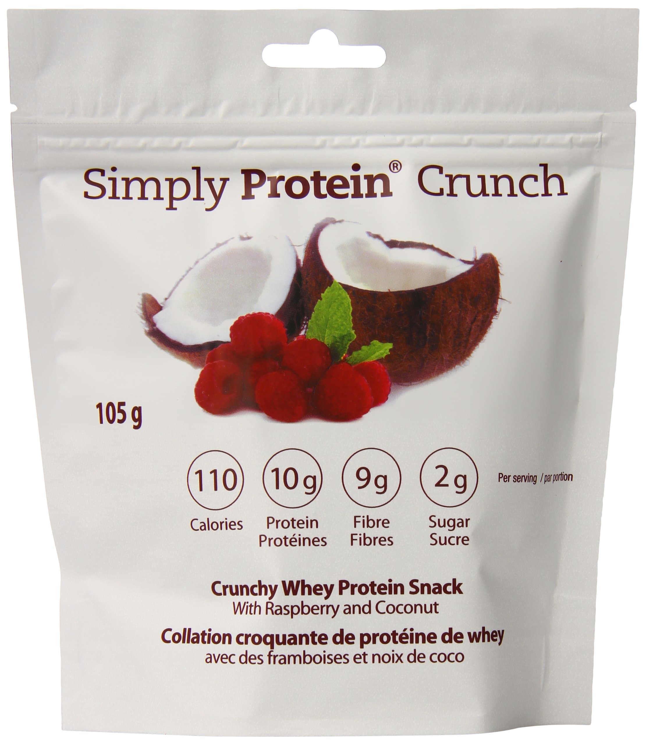 Simply Protein Crunch, Raspberry, Coconut, 105 g, 6 Count