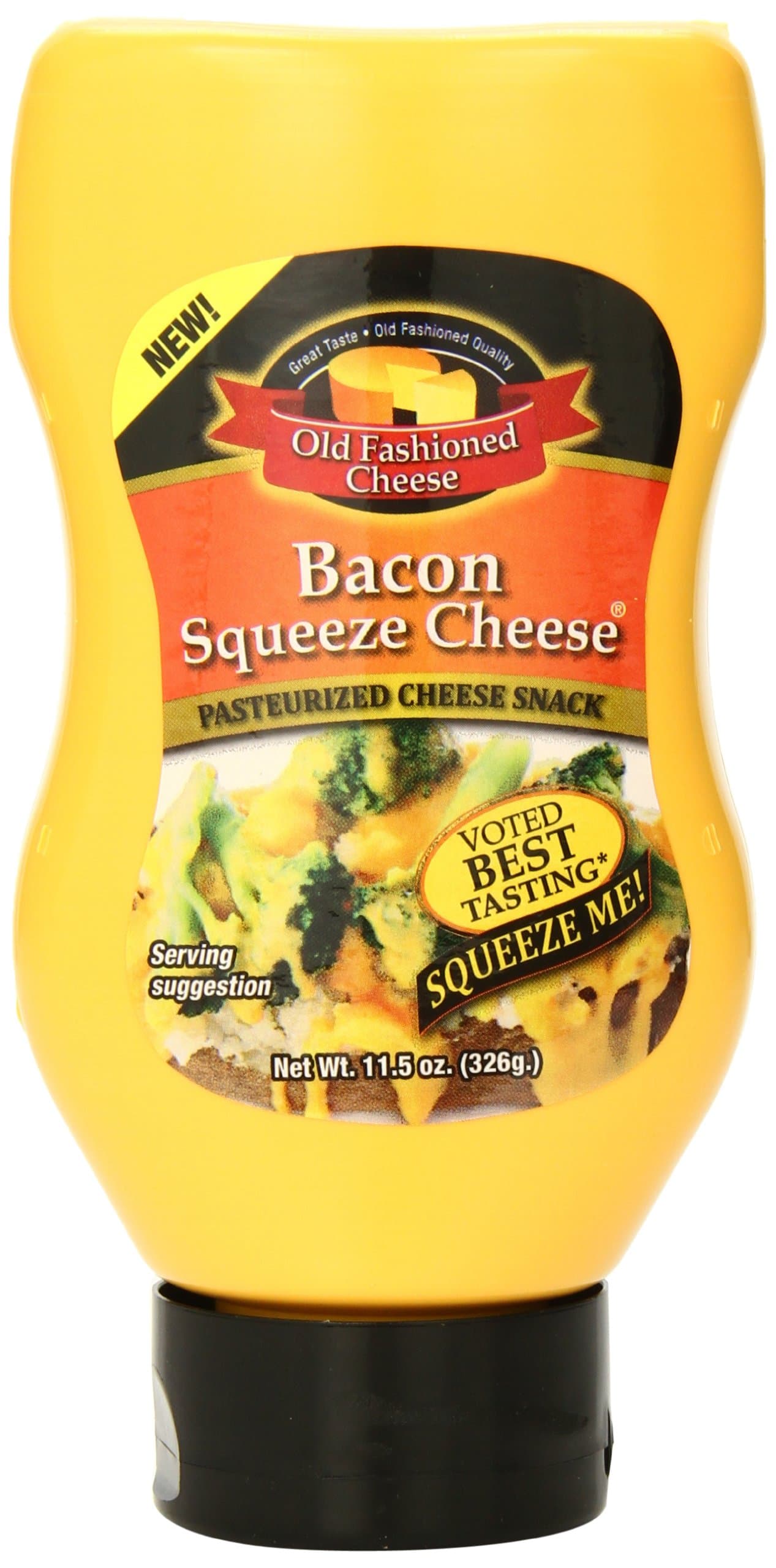 Old Fashioned Cheese Bacon Squeeze Cheese, 11.5 Ounce