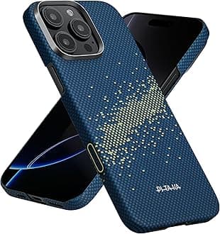 for iPhone 16 Pro Max Case Compatible with MagSafe, Thin & Light Case iPhone 16 Pro Max with a Caseless Feel, 1500D Aramid Fiber Woven [Tactile Woven-Milky Way Galaxy]