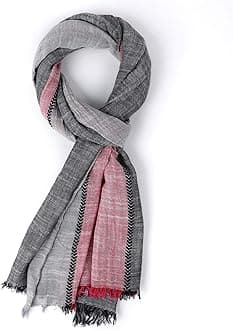 GERINLY Color Block Fall Scarf for Men Long Neck Wraps Shawl Urbanstyle Scarf Gift for Men