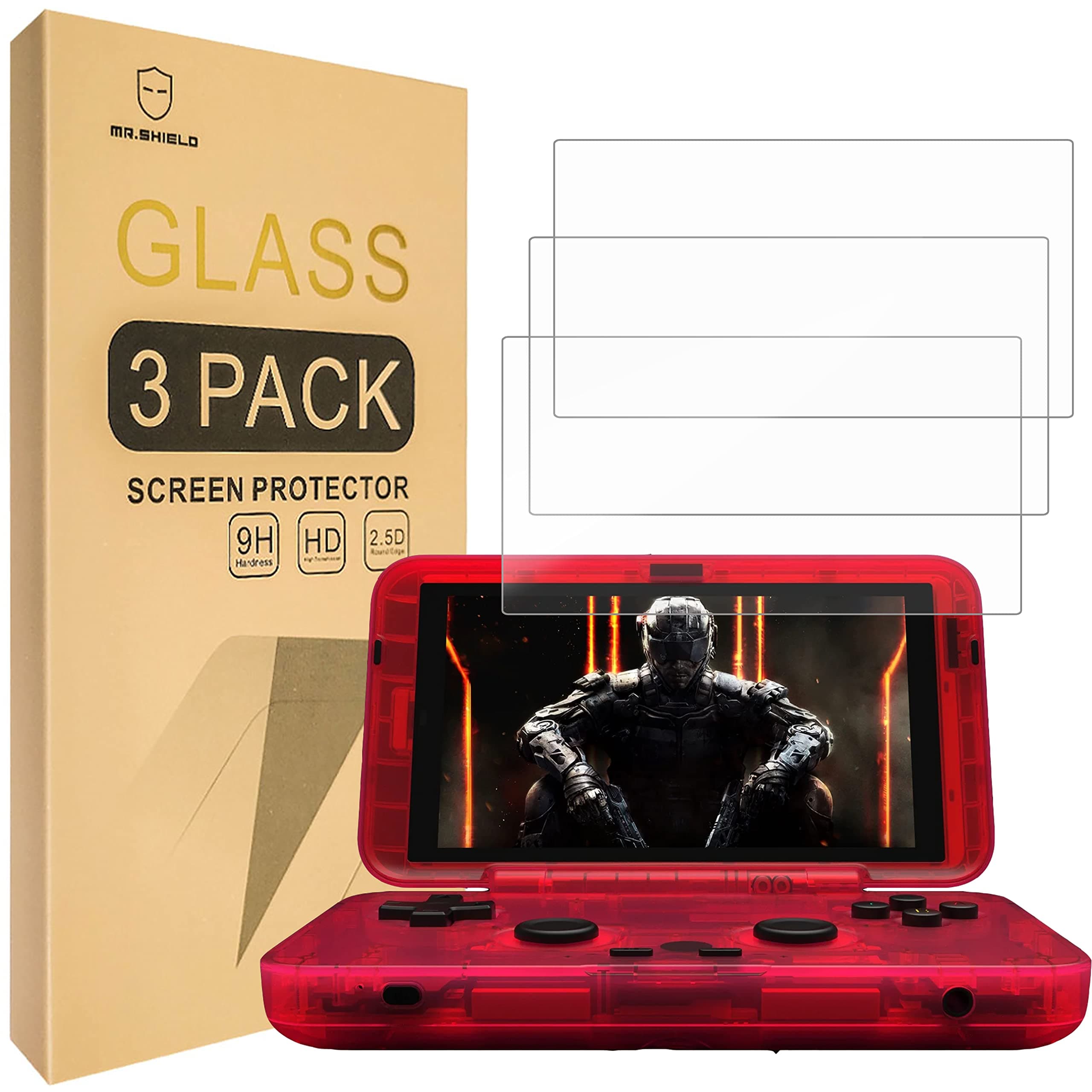 [3-Pack] Screen Protector For Retroid Pocket Flip [Tempered Glass] [Japan Glass with 9H Hardness] Screen Protector