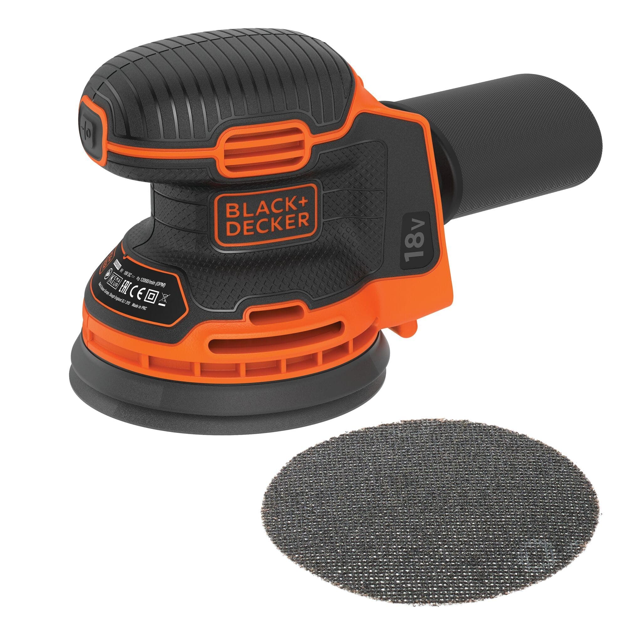 BLACK+DECKER Cordless Random Orbit Sander 18V Bare Unit (Battery not Included). BDCROS18N-XJ