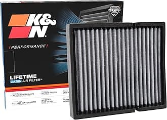 K&N Cabin Air Filter: Premium, Washable, Clean Airflow to your Cabin Air Filter Replacement: Designed For Select 2006-2022 Toyota/Subaru/Lexus/Mazda Vehicle Models, VF2054