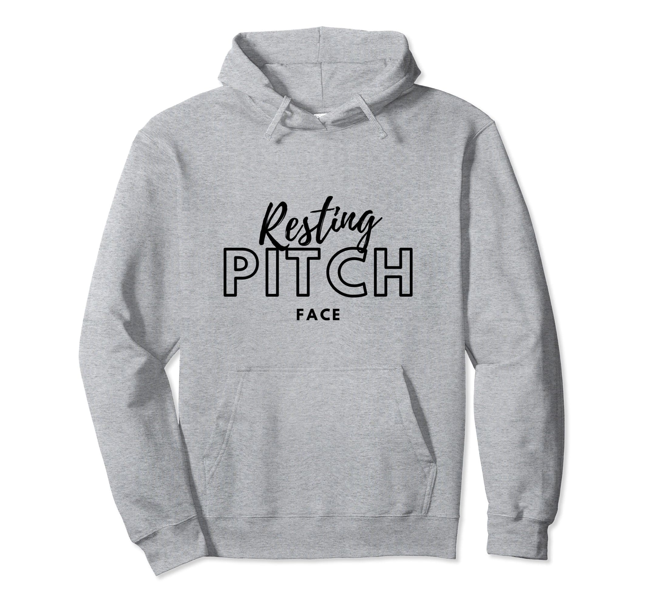 Resting Pitch Face - Pitcher Softball Funny Pullover Hoodie