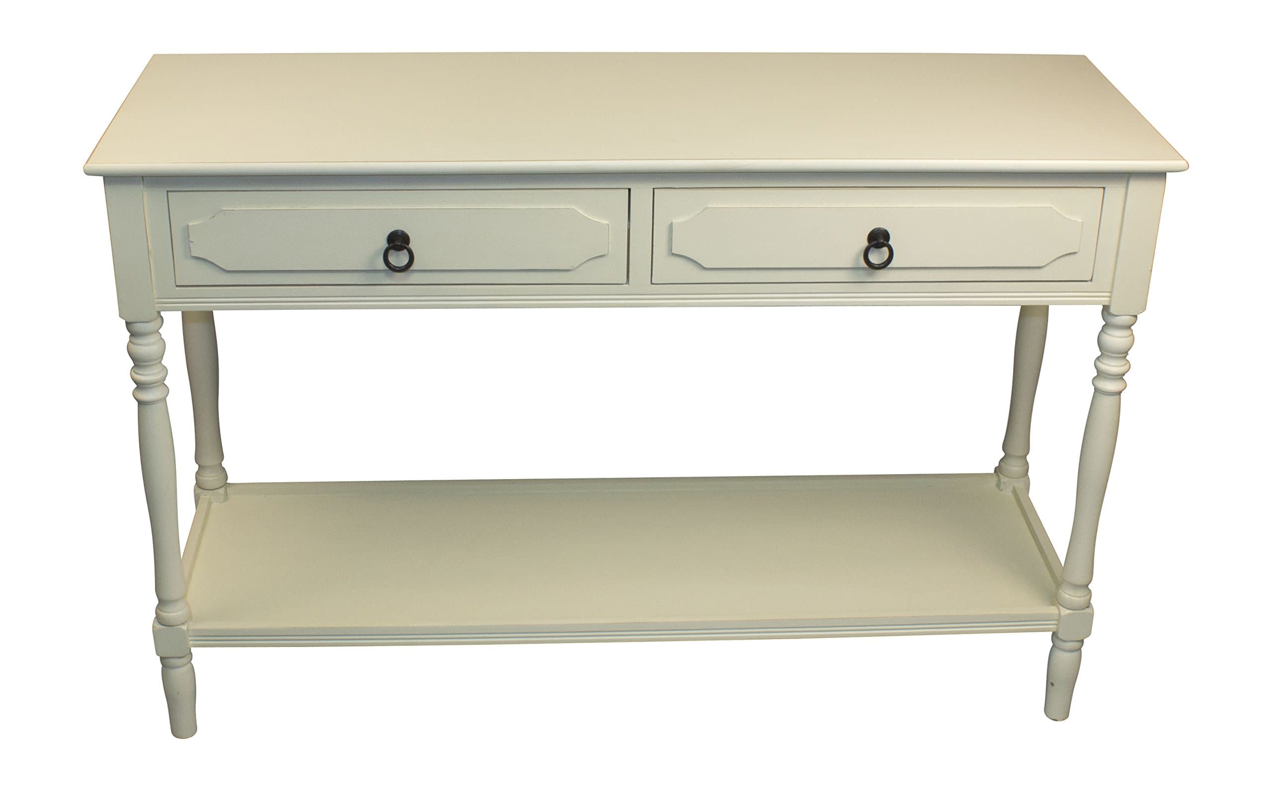 Cynthia Royce 2 Drawer Console Table, Wood - Antique White