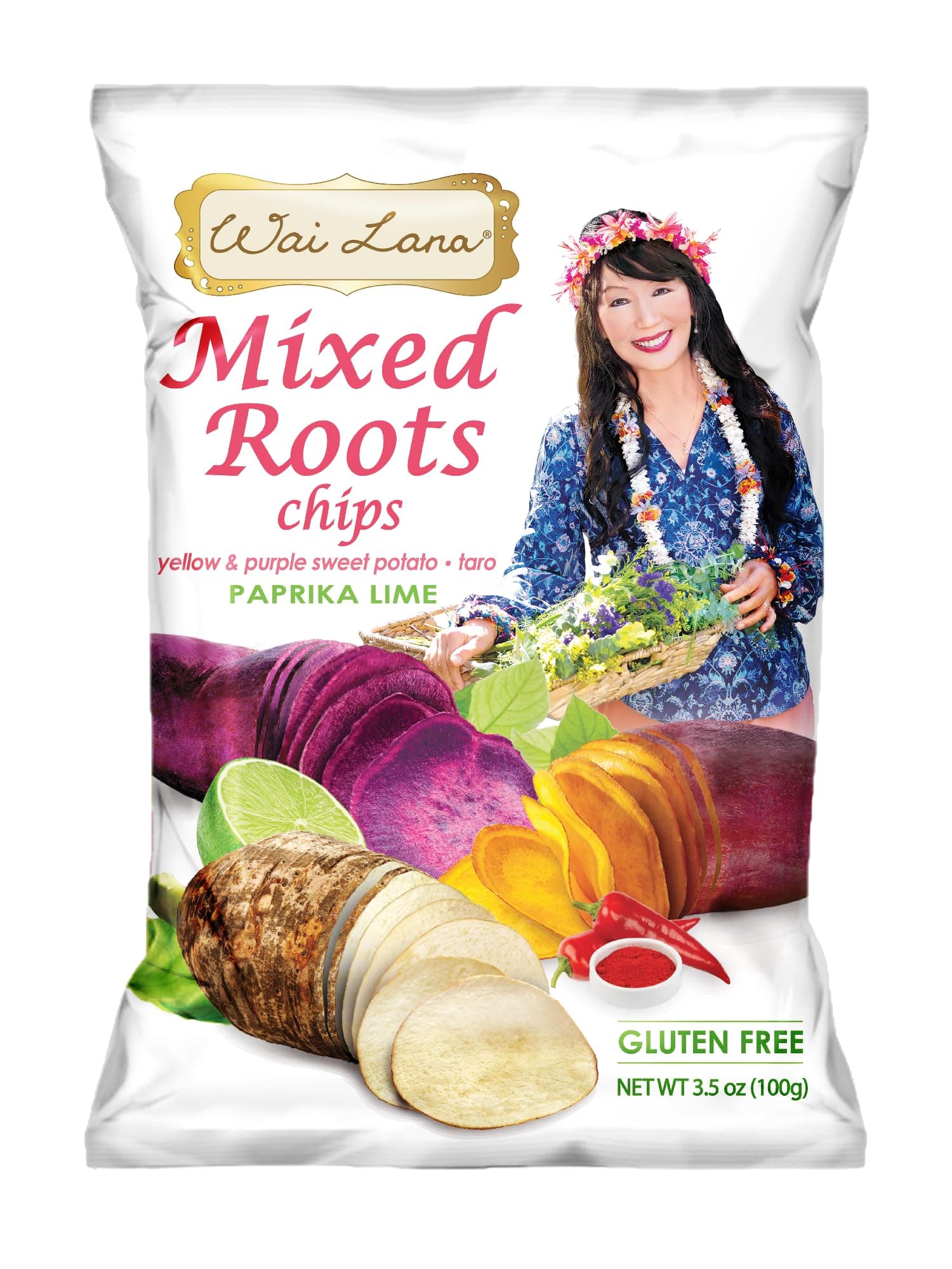 Root Chips (Mixed Roots Chips: Paprika Lime, 3.5 Ounce (Pack of 12))